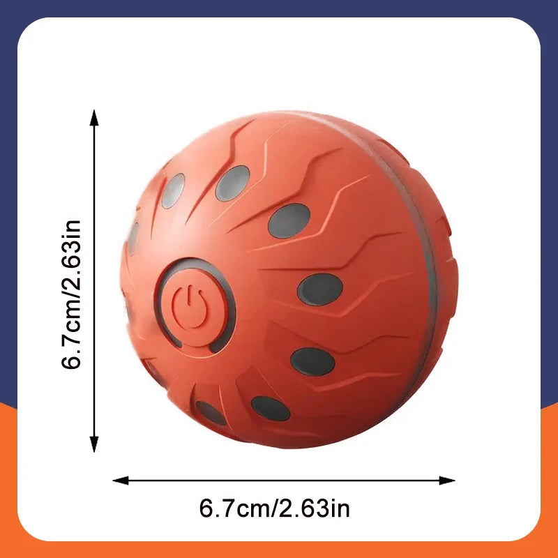 Smart Automatic Rolling Dog Ball – USB Rechargeable Interactive Pet Toy