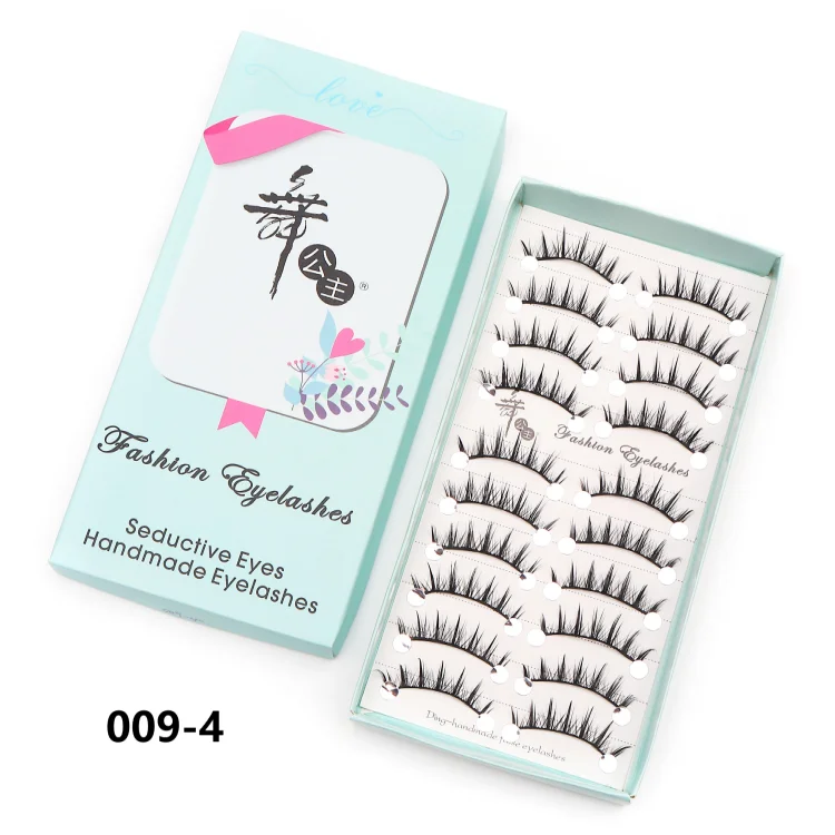 10 paires de cils naturels – Cils manga en bande complète, maquillage – Vente en gros, dropshipping, extensions de cils, faux cils style anime