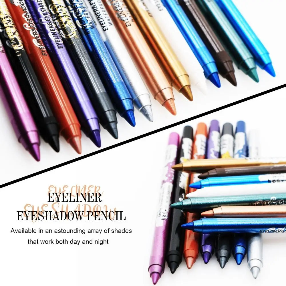 Crayon eyeliner longue tenue Fashion Not Blooming, waterproof, couleur, gel, ombre à paupières