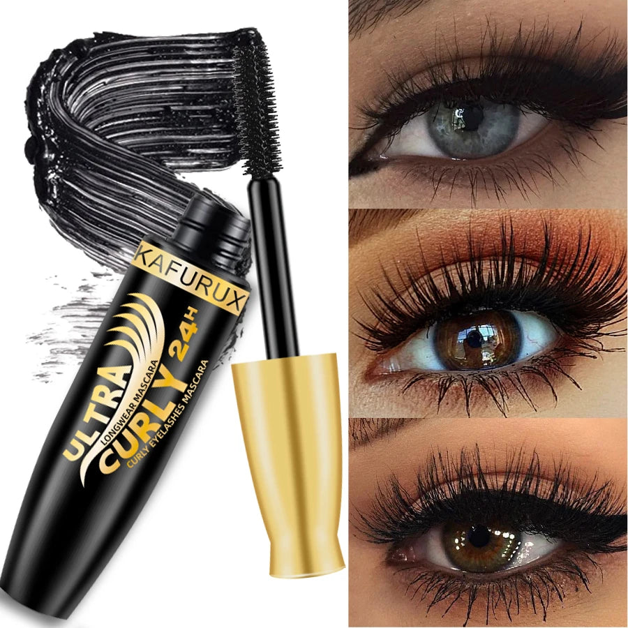 **« Mascara allongeant noir – Longue tenue avec brosse pour extensions de cils »**