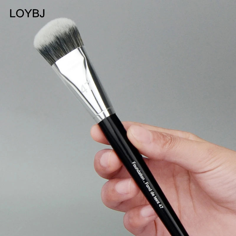 Pinceau de fond de teint professionnel  tête de balai fond de teint liquide ombre correcteur pinceaux femmes visage Base maquillage outils de beauté