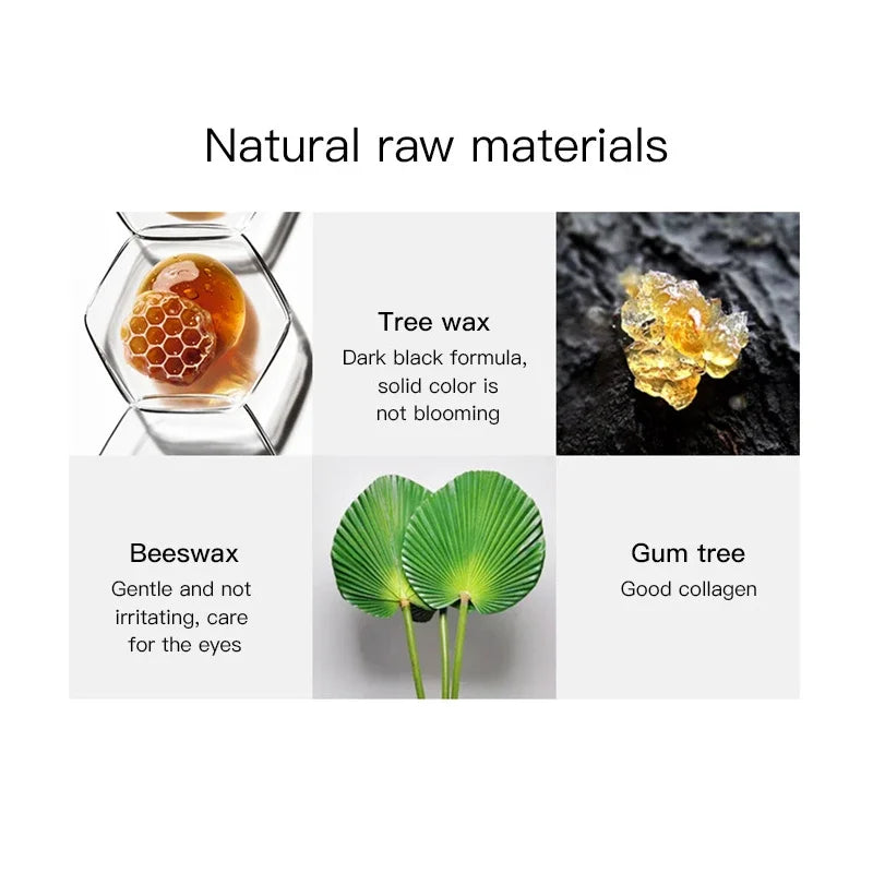 Mascara 4D fibres de soie recourbant waterproof cils noirs épais extensions longue tenue