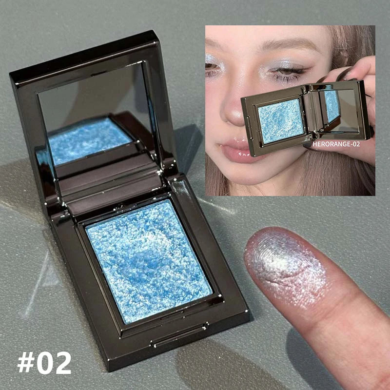 **« Palette fards à paupières caméléon vert foncé – Pailleté, facile à appliquer et illuminant »**