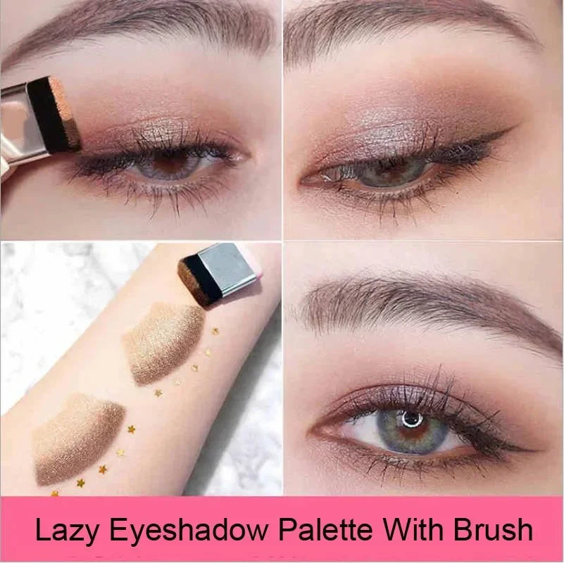 Ombre à paupières en stick dégradé 2 couleurs, longue tenue et waterproof, fini mat et nacré, cosmétiques professionnels pour femmes