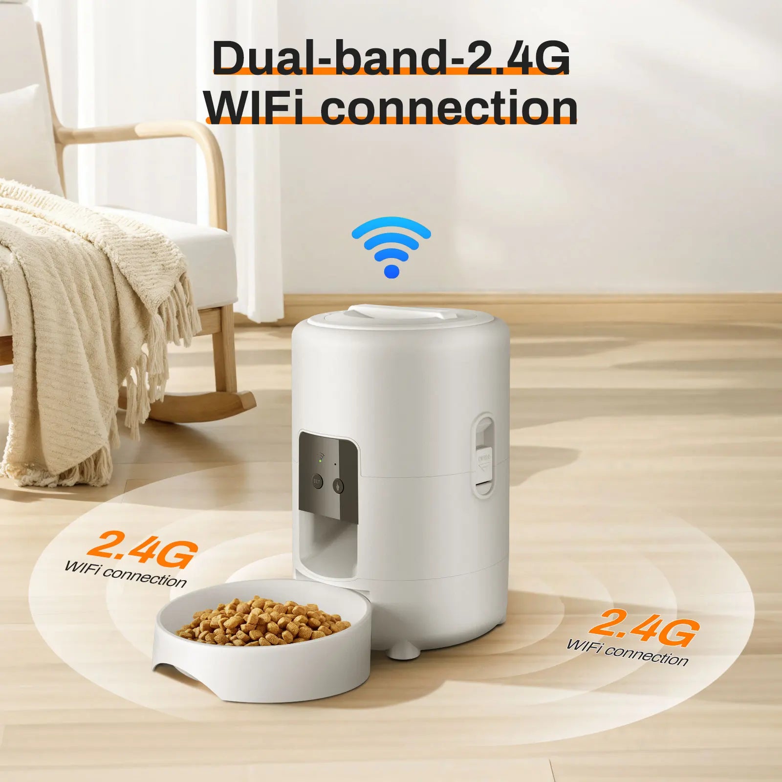 2L Smart Automatic Pet Feeder – Programmable Food Dispenser for Cats & Small Dogs