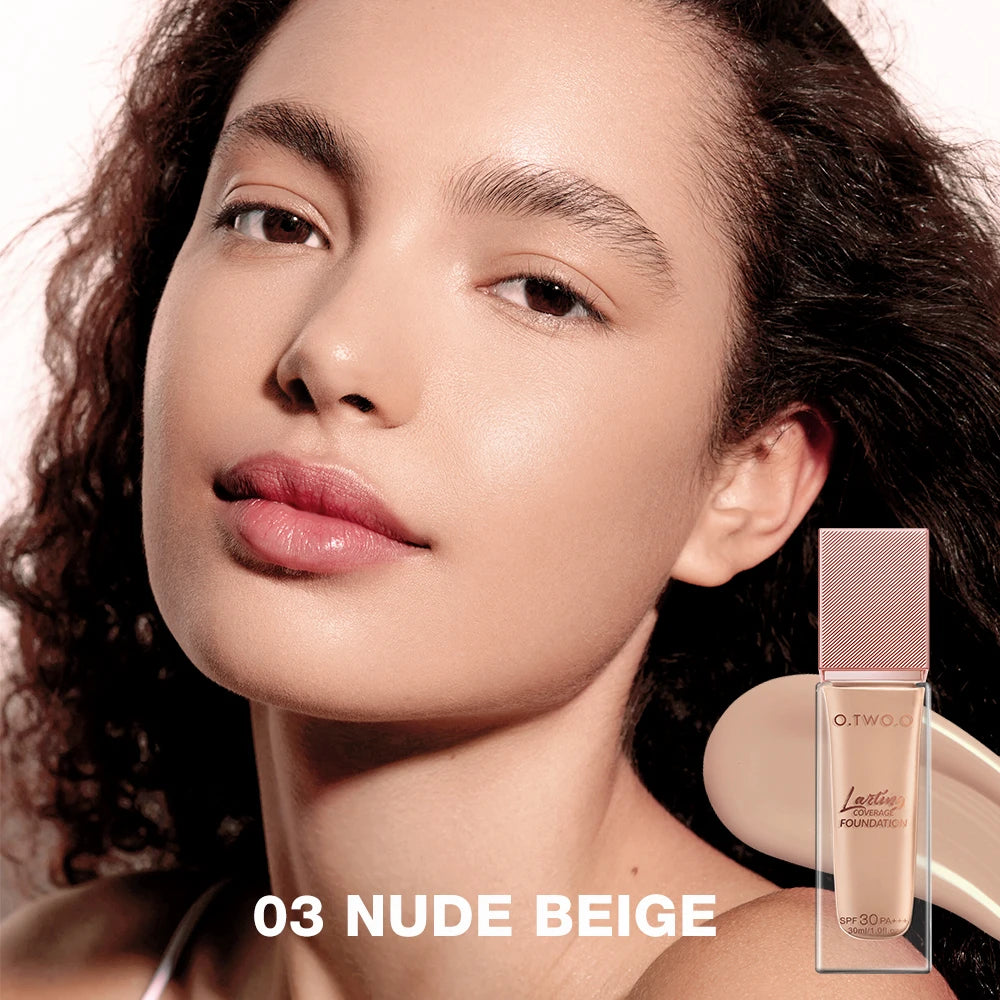 Fond de Teint Liquide – Couvrance Totale, Mat, Hydratant, Contrôle du Sébum, Longue Tenue, Waterproof, Correcteur