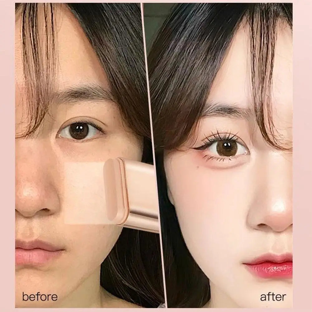 Stick maquillage double embout – Fond de teint et correcteur longue tenue, effet anti-traces, application facile pour un teint parfait