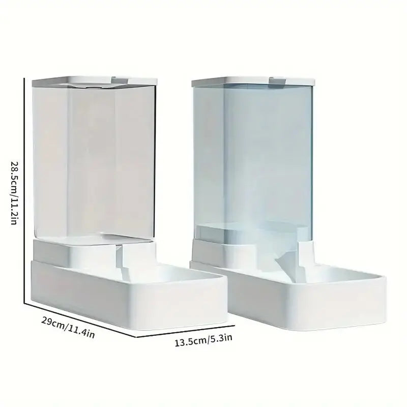 Automatic Pet Feeder & Water Dispenser – Gravity Food and Water Station