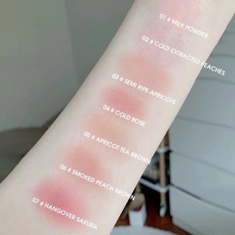 Blush Monochrome Miel — Poudre et Crème, Haute Brillance, Éclat Naturel, Fixe la Couleur, Blush Visage