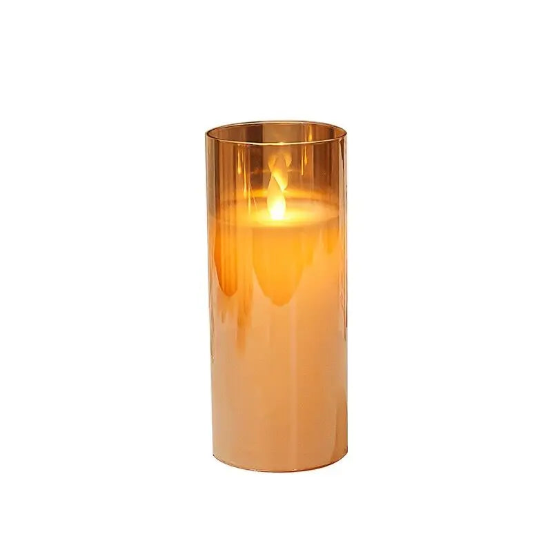 Rechargeable LED Flameless Pillar Candle Set – Real Wax Moving Wick Candles with Remote & Timer