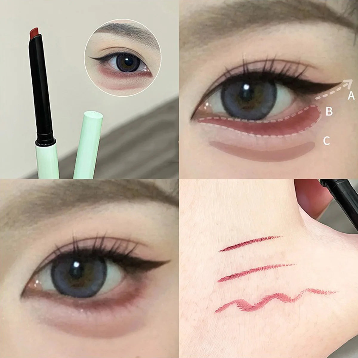 1 Pièce Crayon Gel Eyeliner– Texture Lisse, Longue Tenue, Mat, Waterproof, Séchage Rapide, Maquillage Coréen