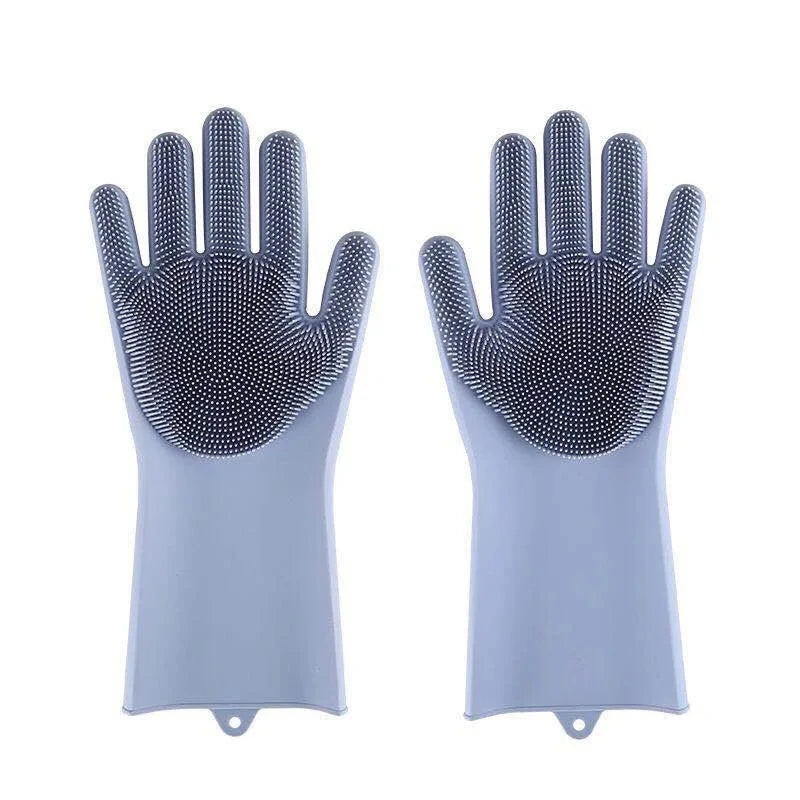 Silicone Pet Grooming Glove – Bathing, Deshedding & Massage Brush for Dogs & Cats