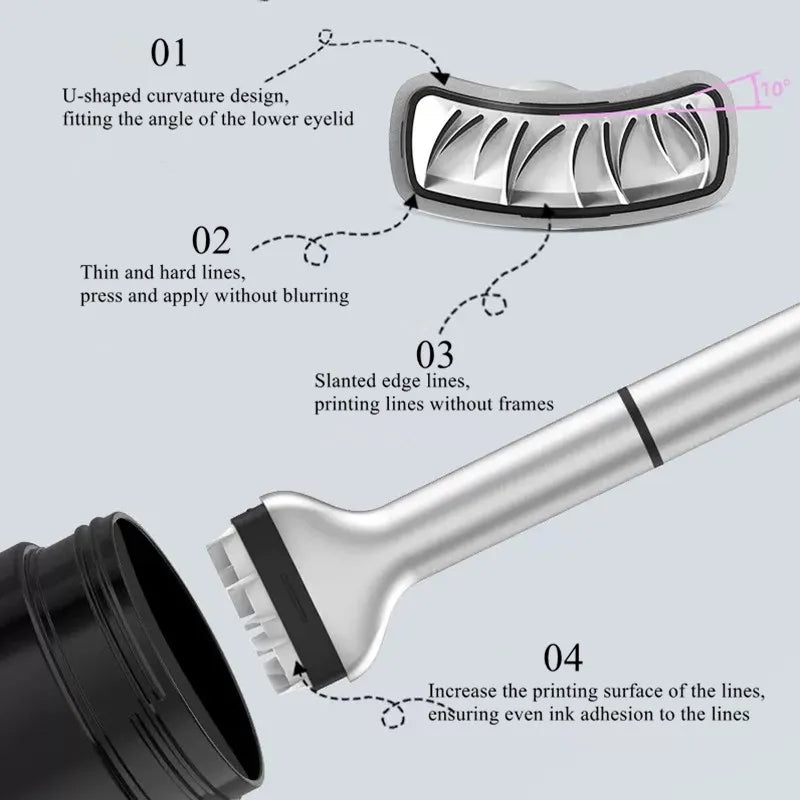 Eyeliner liquide – tampon pour cils inférieurs, waterproof, silicone, outil maquillage pratique pour débutants