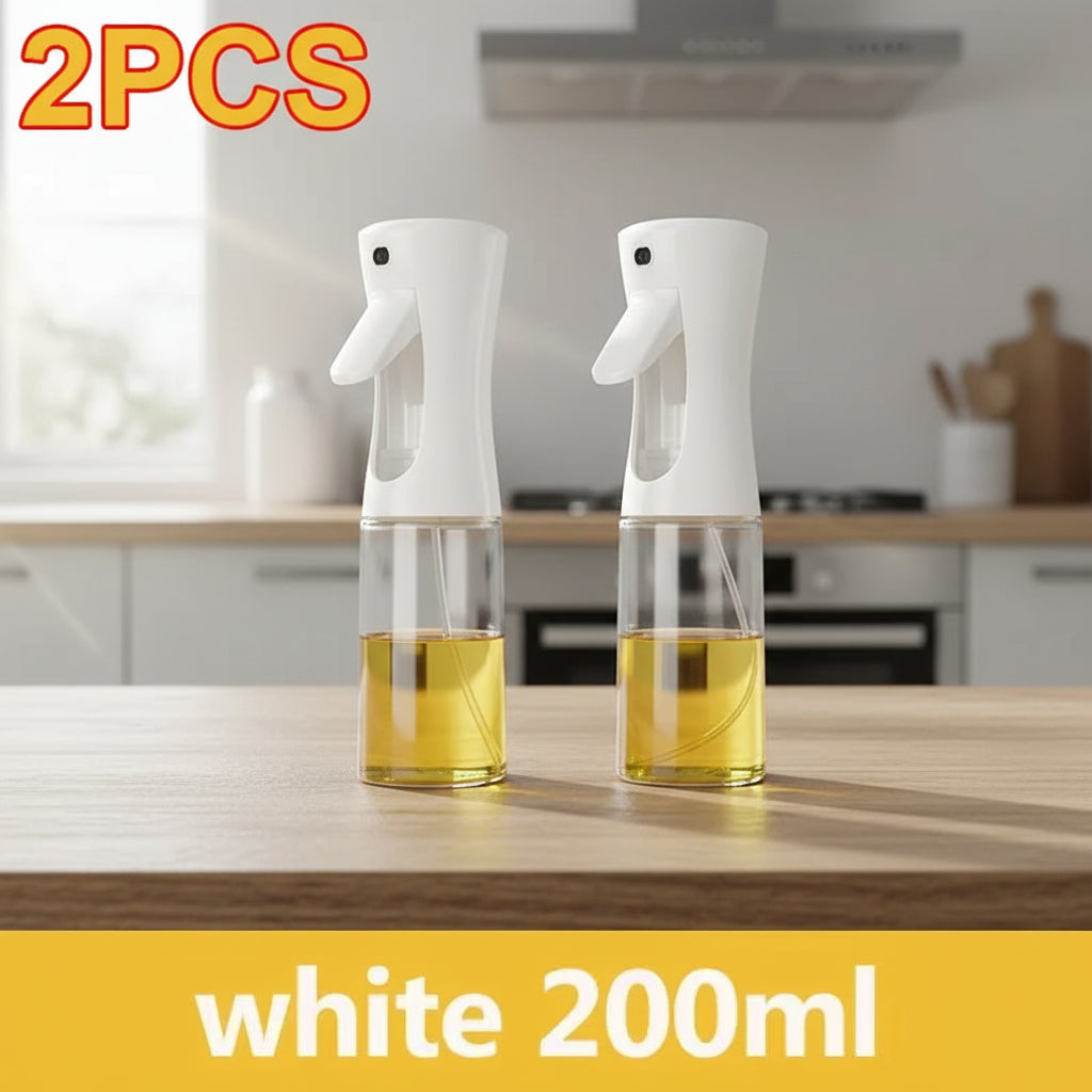 2-in-1 Oil Sprayer & Brush Bottle – 200ml / 300ml / 500ml Kitchen Oil Mister for Cooking, Baking & BBQ