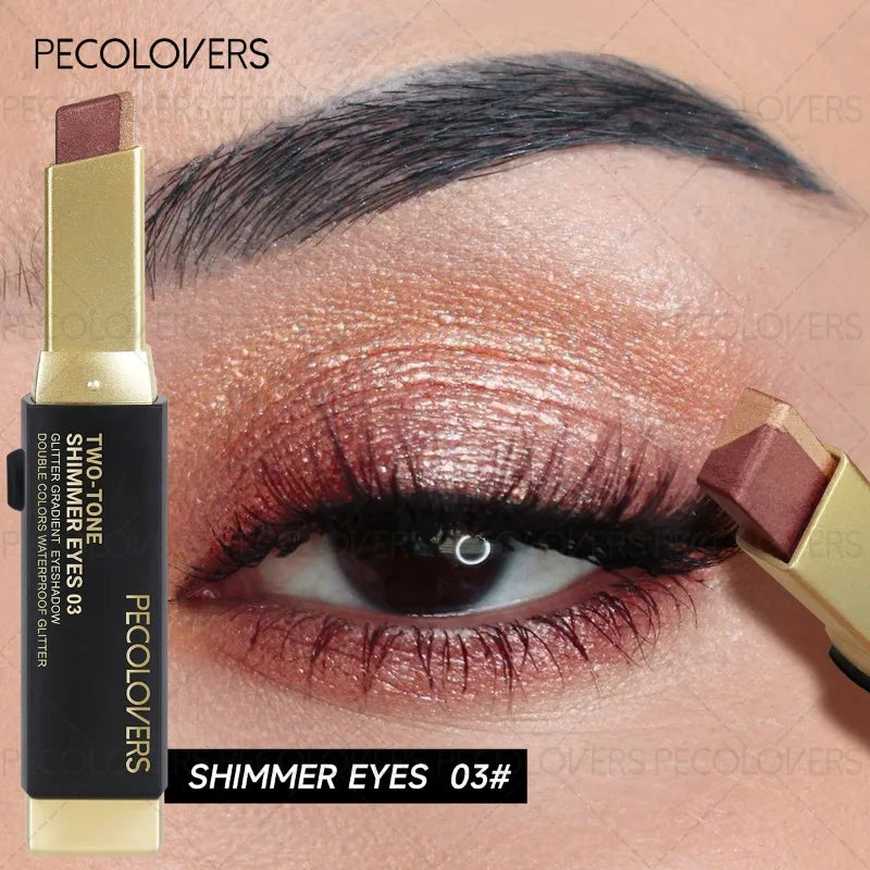 **« Crayon fard à paupières bicolore – Waterproof, longue tenue et naturel »**