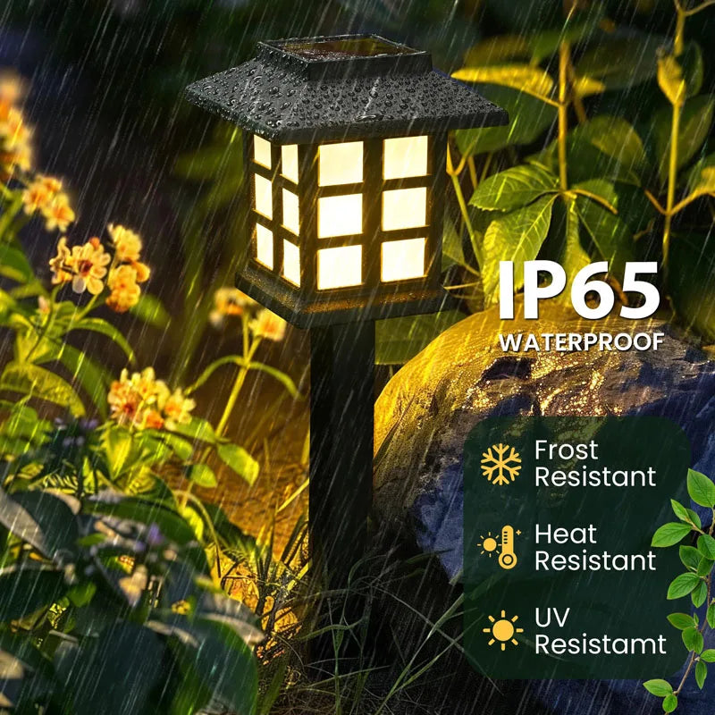 8-Pack Solar Pathway Lights – Waterproof Outdoor Garden & Landscape Lighting