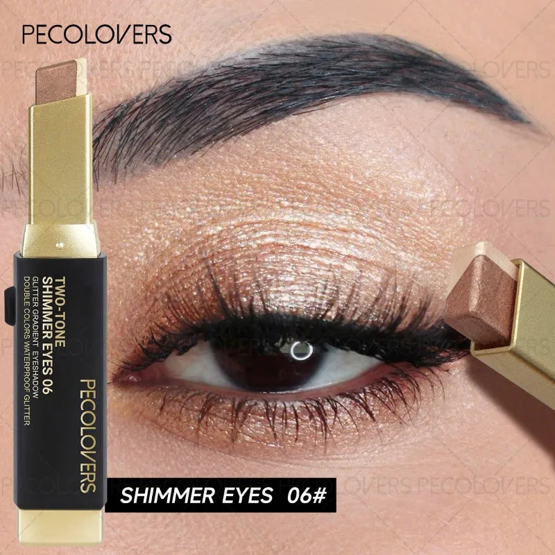 **« Crayon fard à paupières bicolore – Waterproof, longue tenue et naturel »**