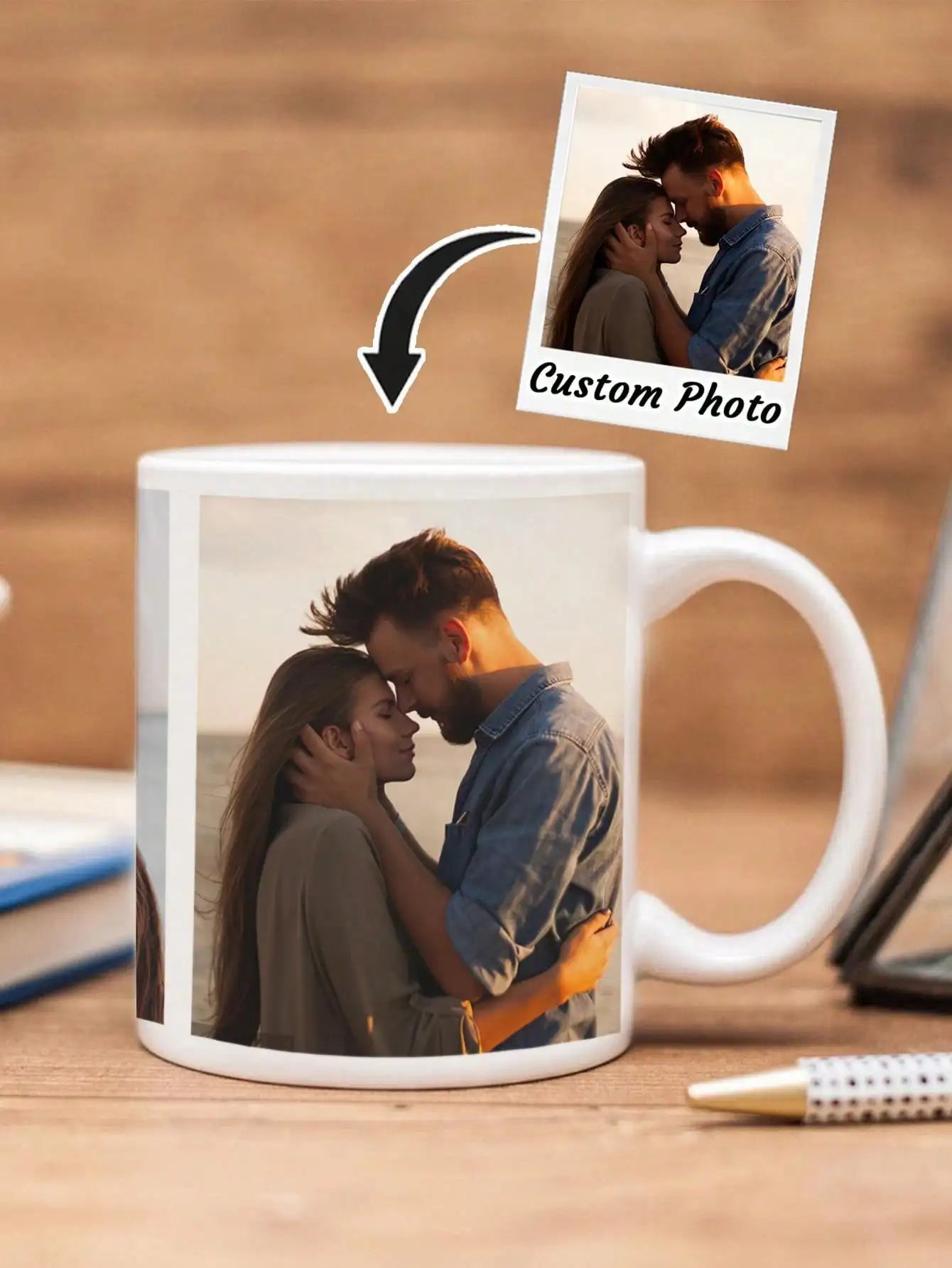 Custom Photo Mug – Personalized Coffee Mug with Picture, Unique Gift for Anniversaries, Mother's Day & Special Occasions