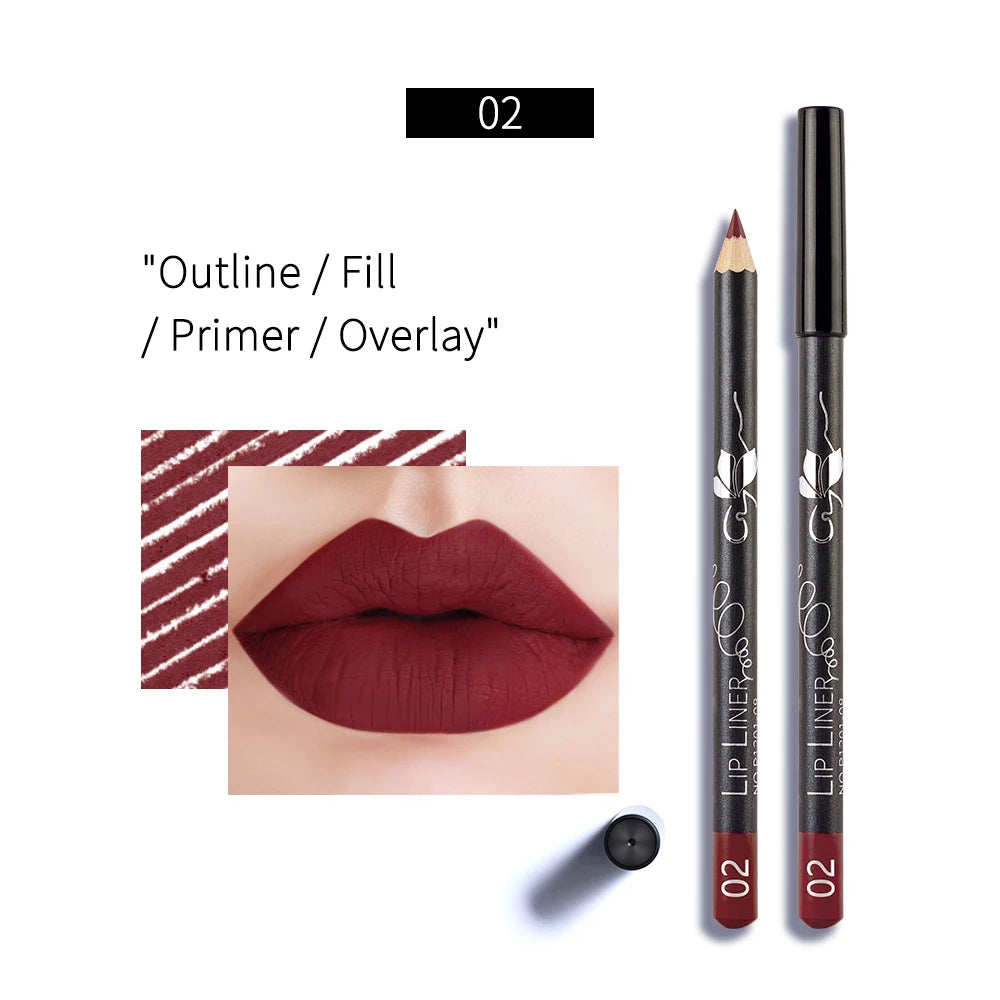 Crayon à Lèvres Mat Professionnel – Waterproof, Longue Tenue, Lisse, Teinte Naturelle Nude, 1 Pièce, Outil Cosmétique