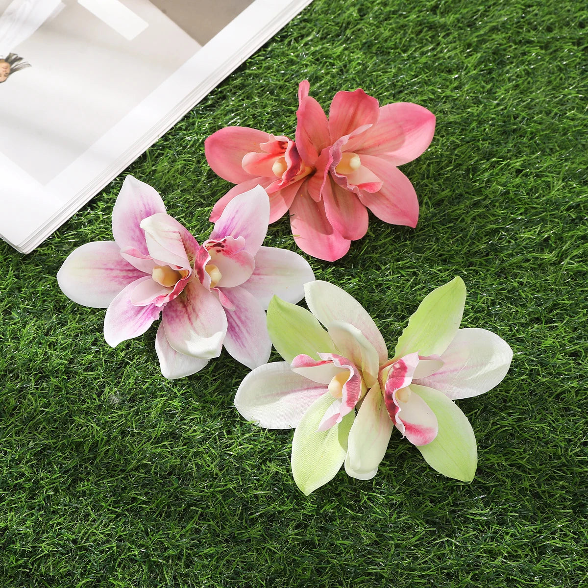 « Barrettes Femme – Fleurs Orchidée, Style Bohème »