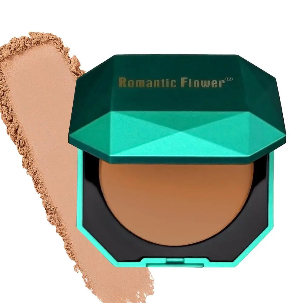 Poudre pressée foncée 4 couleurs – Peau foncée, poudre matte, longue tenue, waterproof, maquillage de marque, blush