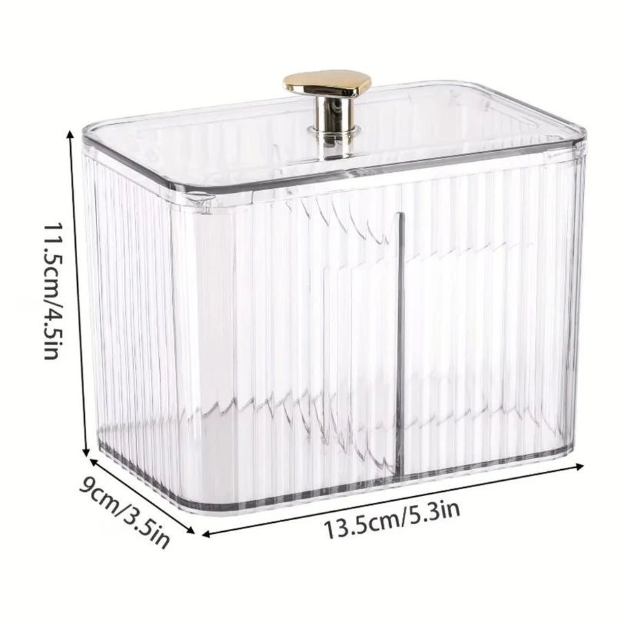 3-Compartment Cotton Pad & Qtip Organizer