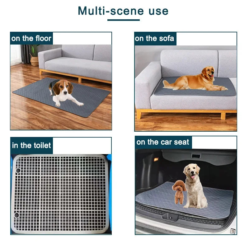 Reusable Washable Dog Pee Pad – Absorbent Pet Training & Protection Mat