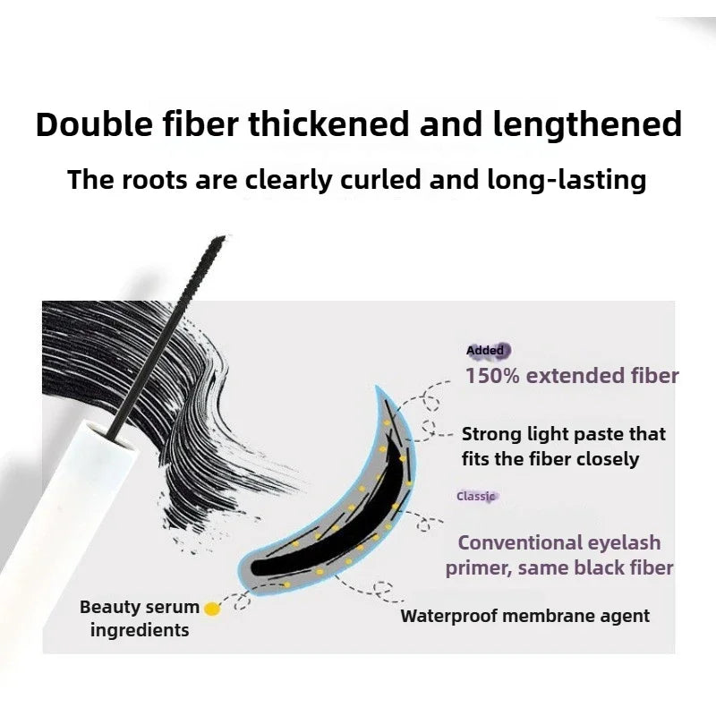 Mascara 3D noir et marron allongeant cils volume extra waterproof cils naturels maquillage coréen