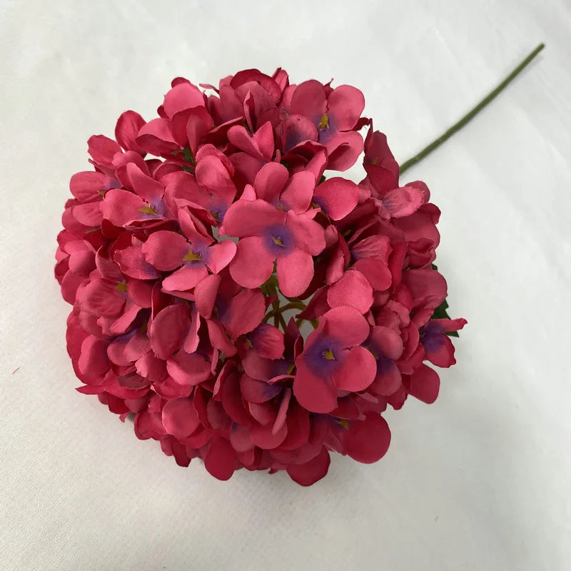 58CM Artificial Hydrangea Bouquet – Realistic Silk Flowers for Home & Wedding Décor