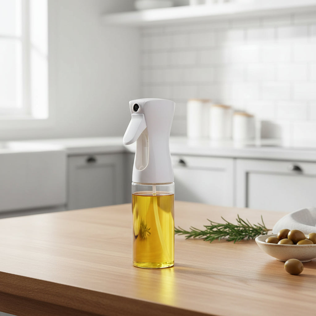 2-in-1 Oil Sprayer & Brush Bottle – 200ml / 300ml / 500ml Kitchen Oil Mister for Cooking, Baking & BBQ