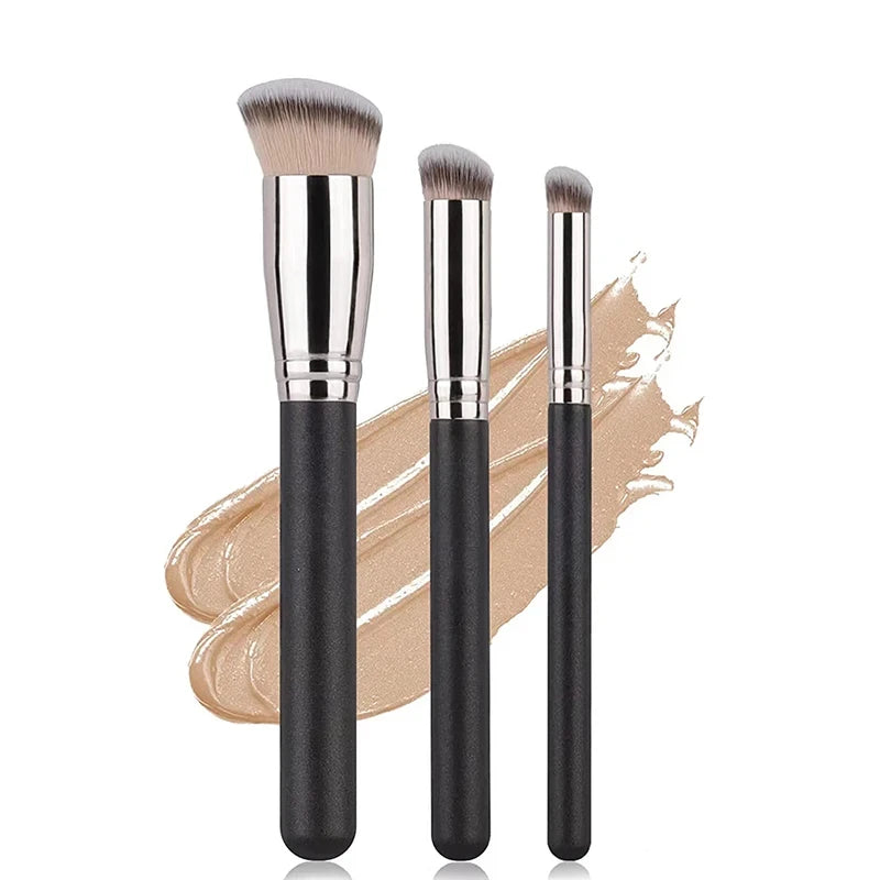 Pinceau correcteur de fond de teint, pinceaux de fard à joues de Contour Premium, impeccable sous les yeux, brosse de maquillage Dense pour le visage pour mélanger