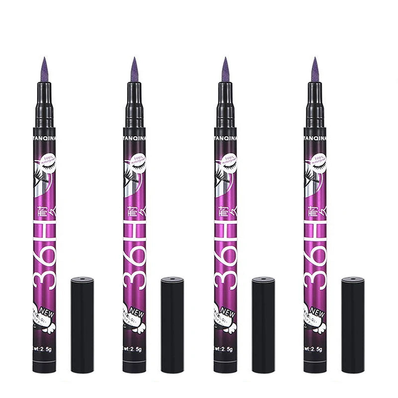 Eyeliner Liquide Noir — Formule **imperméable et longue tenue jusqu’à 36h**, séchage rapide sans bavure. Pointe fine et fluide pour un tracé précis et intense. Parfait pour un regard défini et un maquillage professionnel durable.
