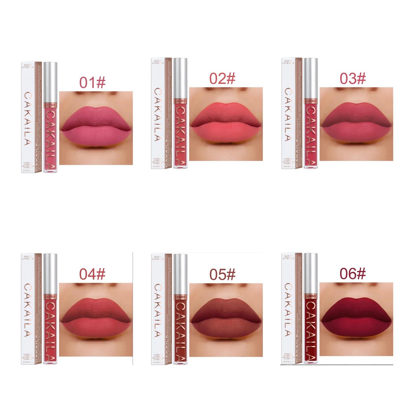 Rouge à lèvres 18 couleurs – Finition mate | Waterproof et non collant | Gloss longue tenue pour lèvres élégantes