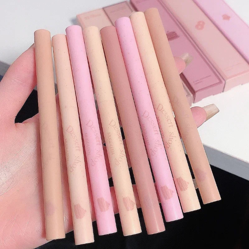 Crayon à Lèvres Milk Mat – Lisse, Waterproof, Longue Tenue, Contour 3D, Teintes Nude et Rose, Maquillage des Lèvres