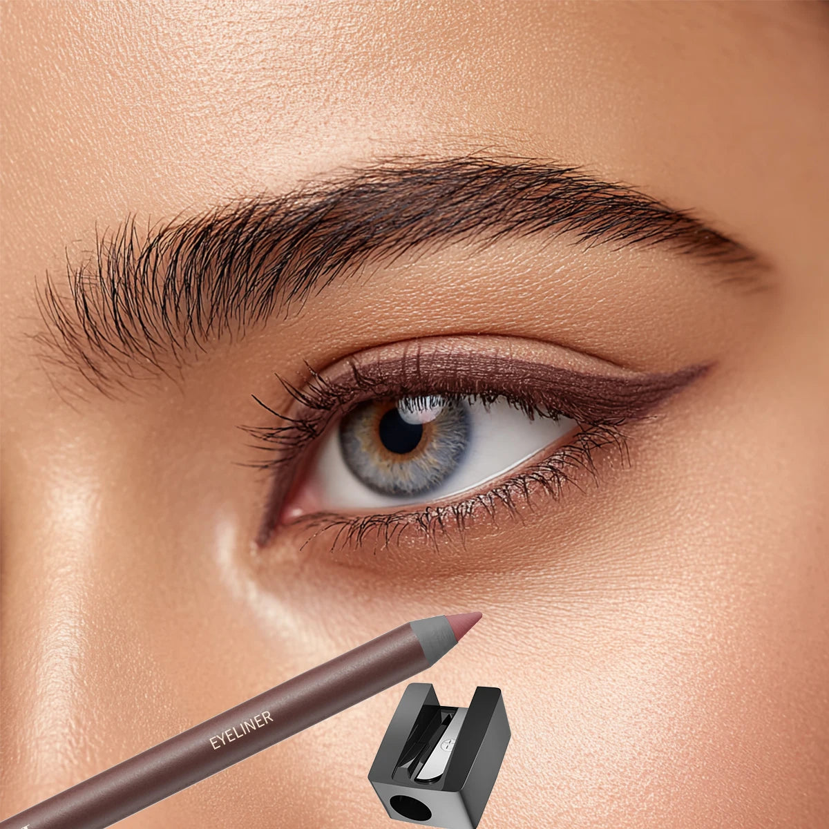 Crayon eyeliner, résistant à l'eau et à la transpiration, longue tenue et sans bavure, avec recharge dure.
