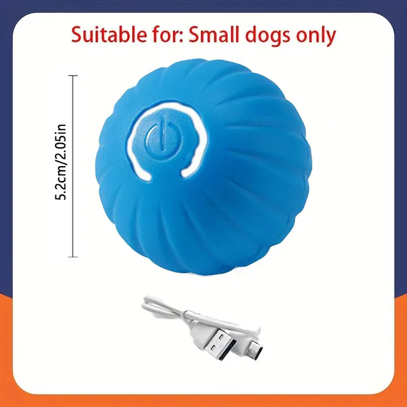 Smart Automatic Rolling Dog Ball – USB Rechargeable Interactive Pet Toy