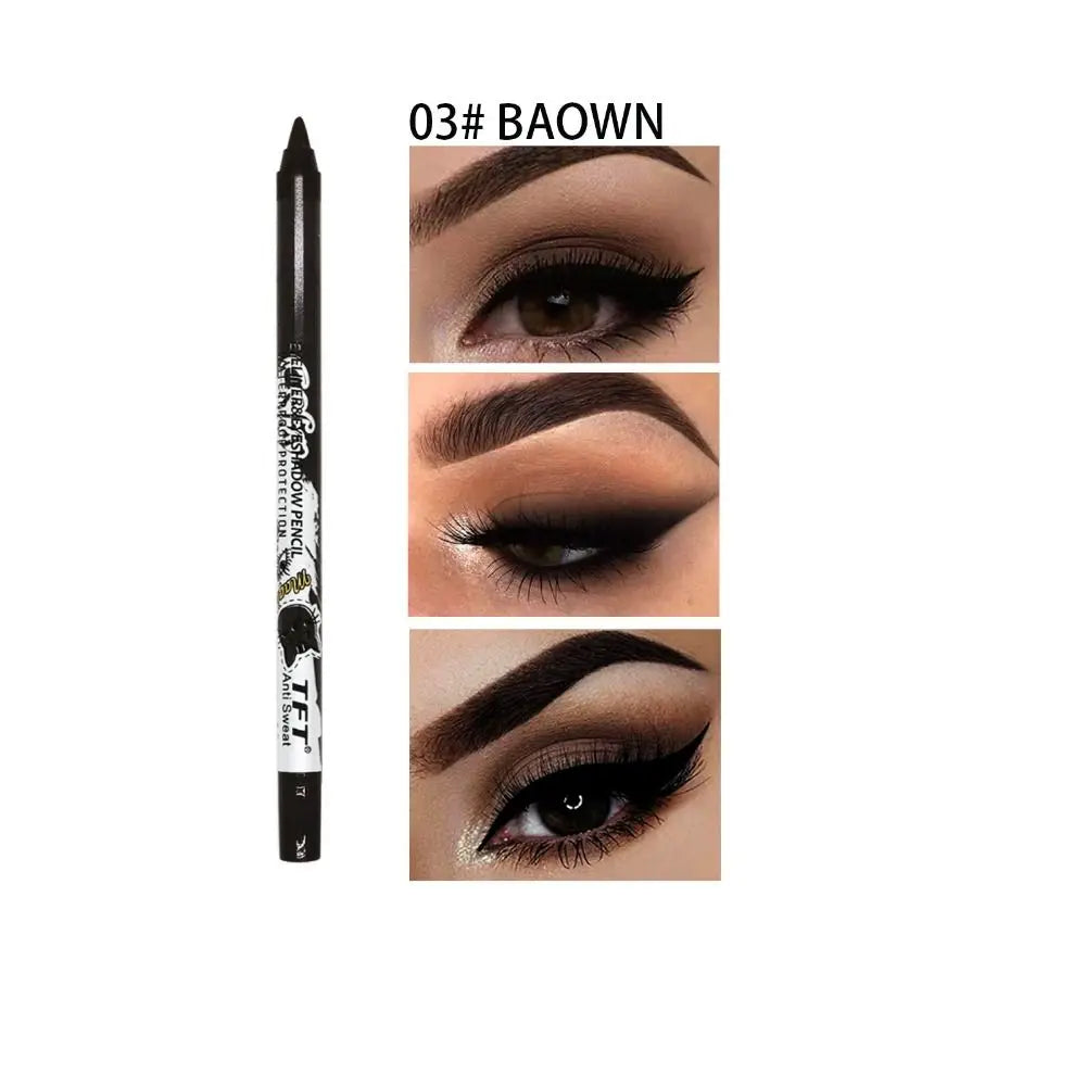 Crayon eyeliner longue tenue Fashion Not Blooming, waterproof, couleur, gel, ombre à paupières