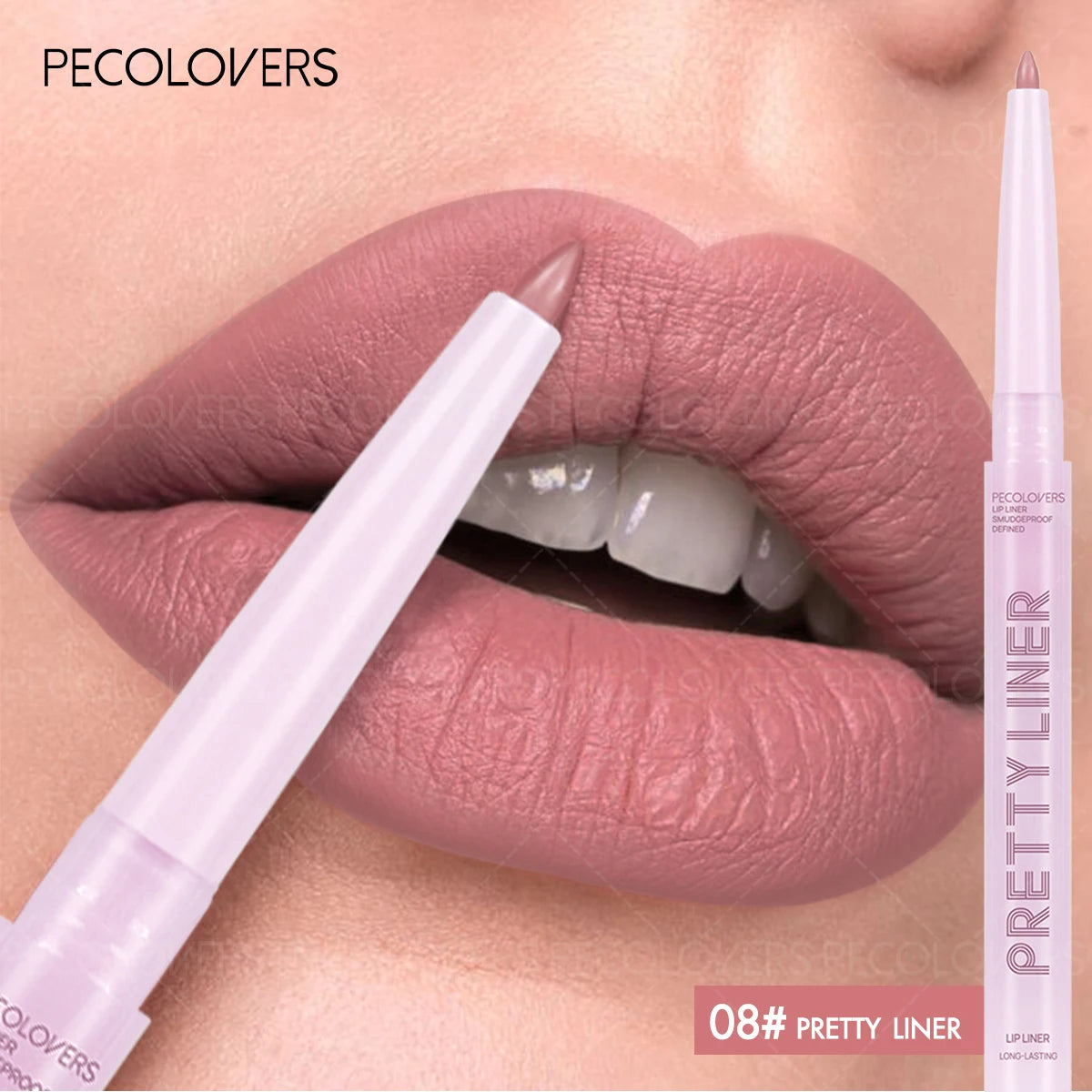 1 Pièce Crayon à Lèvres Nude – Texture Mat, Anti-Transfert, Pratique pour Voyage, Maquillage Quotidien