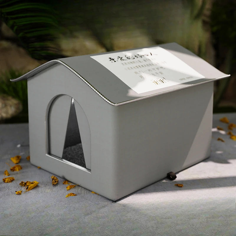 Waterproof Outdoor Pet House – Foldable Warm Shelter for Cats & Small Dogs