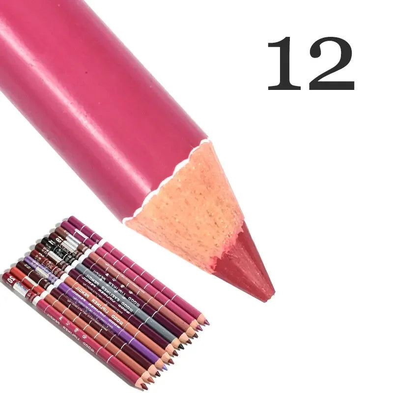 Set 28 Couleurs Crayons à Lèvres Waterproof – Mat, Teintes Nude et Rouge, Longue Tenue, Anti-Transfert, Maquillage des Lèvres pour Femmes, Fête