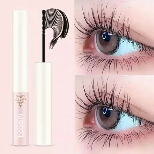 Mascara brun naturel recourbant brosse fine ultra-fine épais allongeant cils waterproof anti-bavure