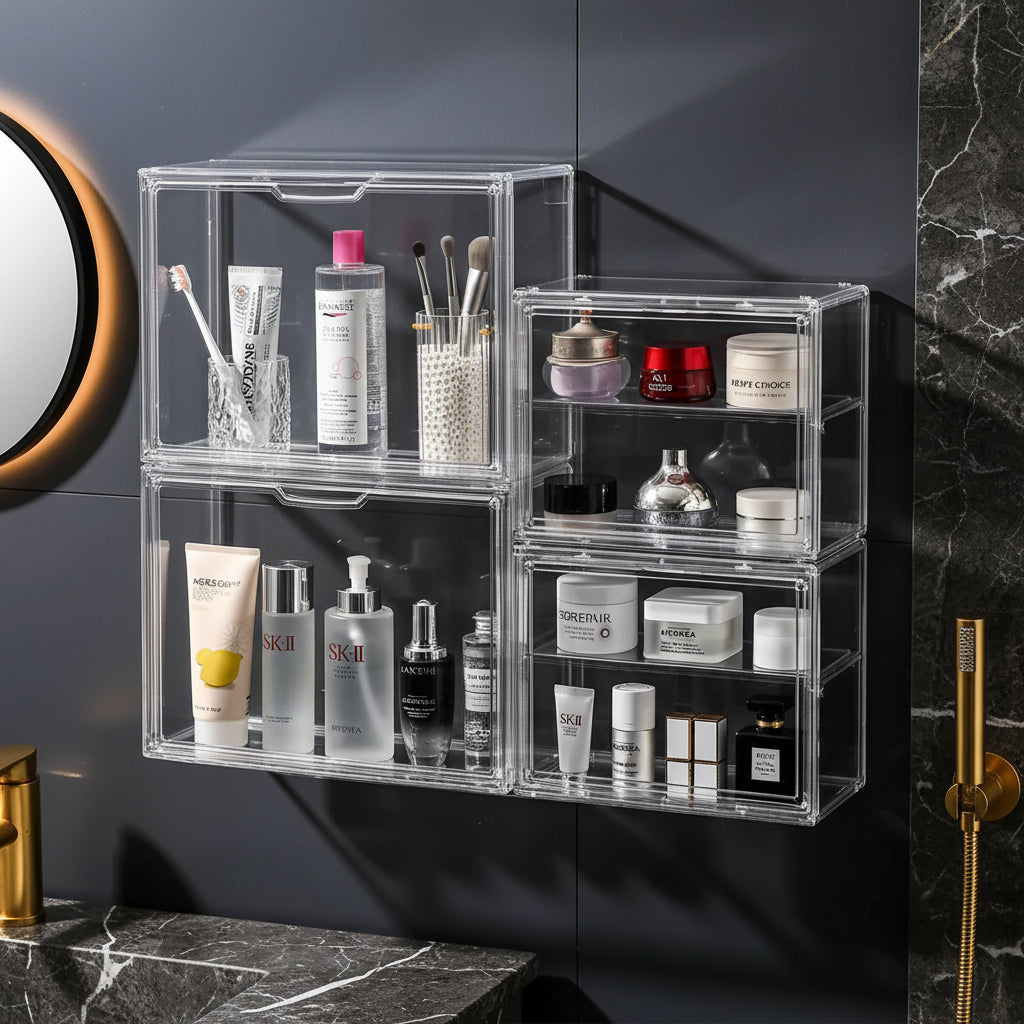 Clear Makeup Organizer Case