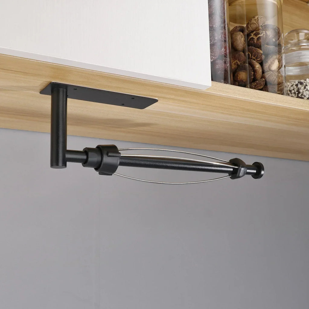 Stainless Steel Paper Towel Holder – Adhesive Wall Mount Kitchen & Bathroom Organizer