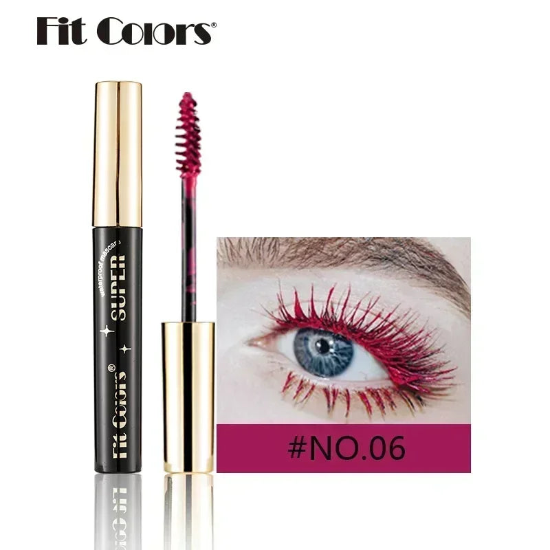 Mascara fibres de soie 5D – Mascara coloré waterproof, 14 teintes, effet 3D, allonge et épaissit les cils, extension de cils, cosmétique pour les yeux