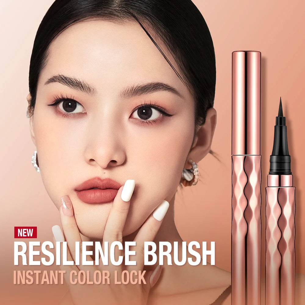 Crayon Eyeliner Liquide– Tenue 24 Heures, Facile à Dessiner, Étanche, Séchage Rapide, Lisse, Maquillage Naturel des Yeux