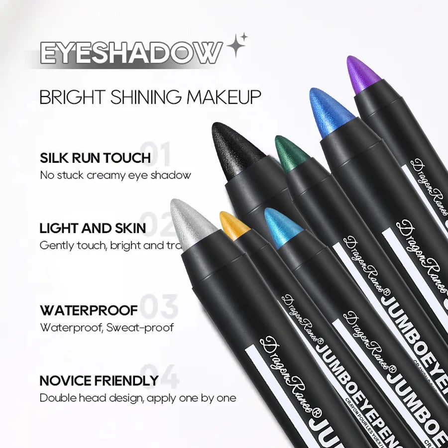 Crayon fard à paupières nacré et scintillant, délicat, illuminateur et contouring, application en un geste