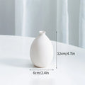 Modern Nordic Ceramic Vase – Minimalist White Flower Vase for Home & Office Decor