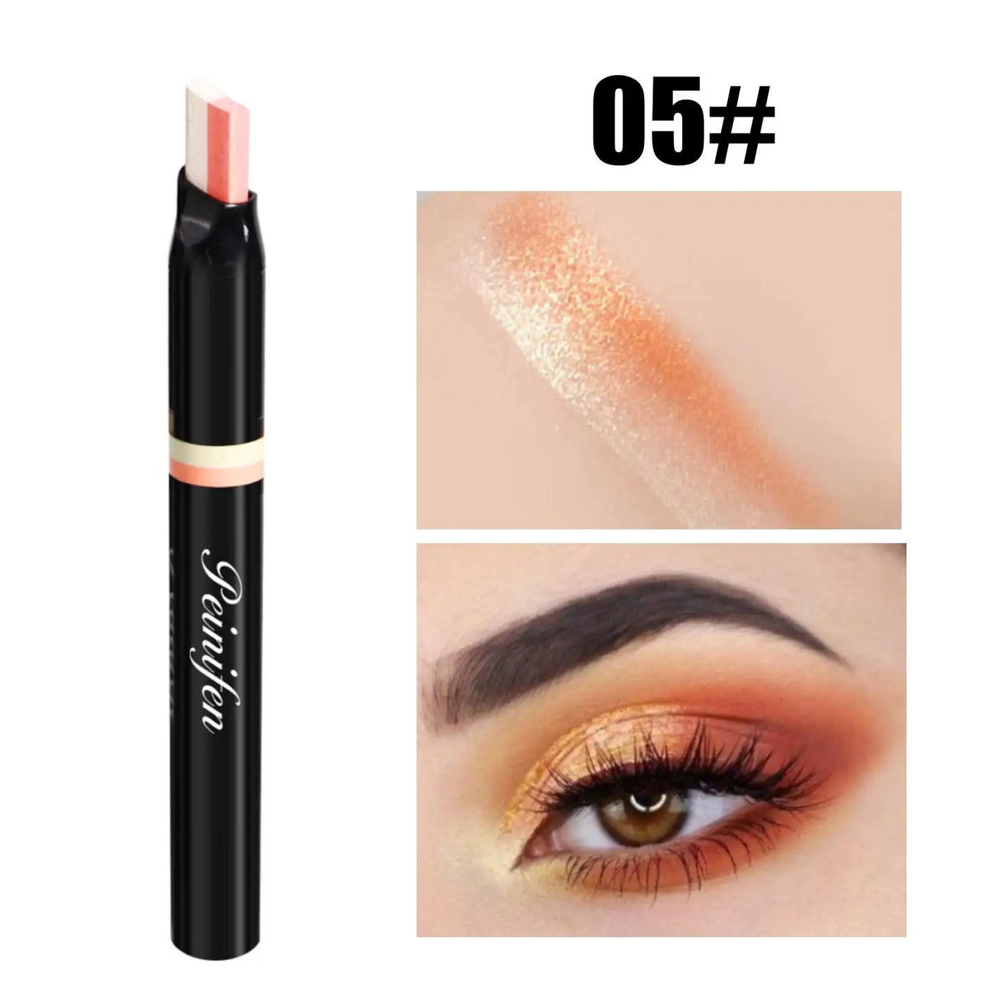 **« Crayon fard à paupières bicolore – Dégradé, pailleté et haute pigmentation »**