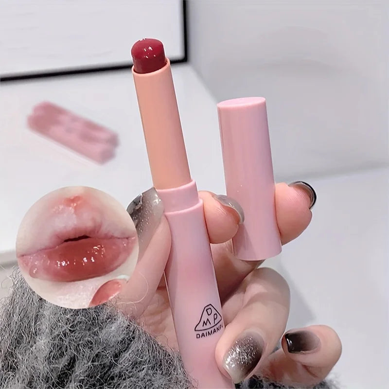 Rouge à Lèvres Hydratant – Fini Miroir, Waterproof, Longue Tenue, Teintes Rosées, Tous Types de Peau