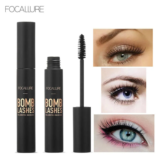 Mascara 3D fibres de soie noir volume et recourbant waterproof extensions cils épais